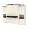 Bestar Lumina Queen Murphy Bed with Desk and 2 Storage Cabinets (113W), White Chocolate 85883-31 - alternate 1